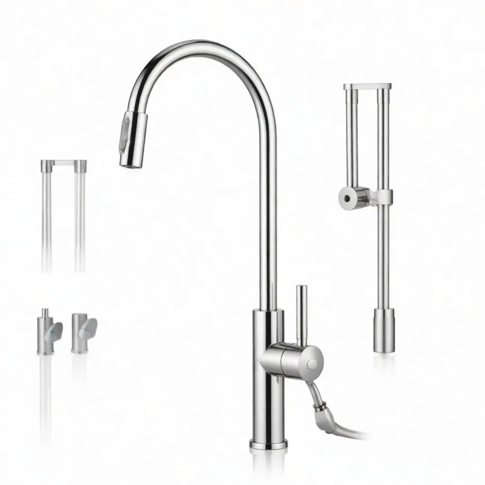 Flexible Faucet Extender Stainless Steel Extension Pipe Universal Sink Tap Aerator Anti Splash Kitchen Rotating Spray Head