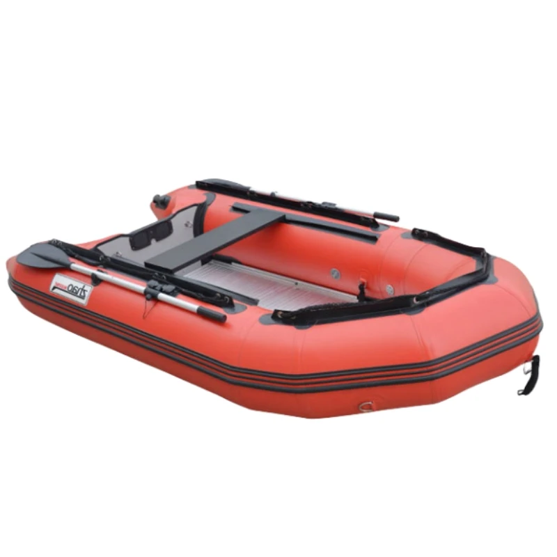 3.8m Sport Inflatable Boat with Aluminum Floor 1.2mm PVC Material for Fishing Lake & River Use for Outdoor Rescue & Kayak
