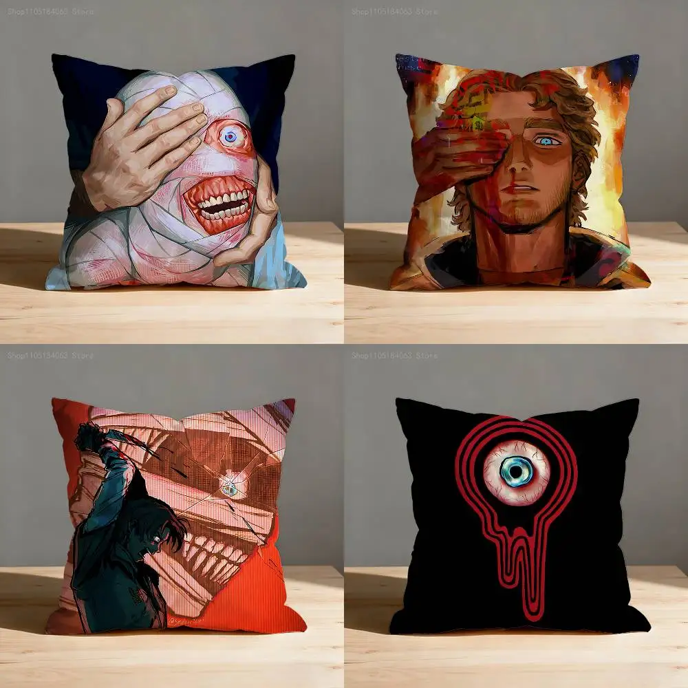 

M-Mouthwashing Game Throw Pillow Case For 45x45cm 55x55cm 30x30cm Square Car Pillowcase Home Bedchamber Decor Gift