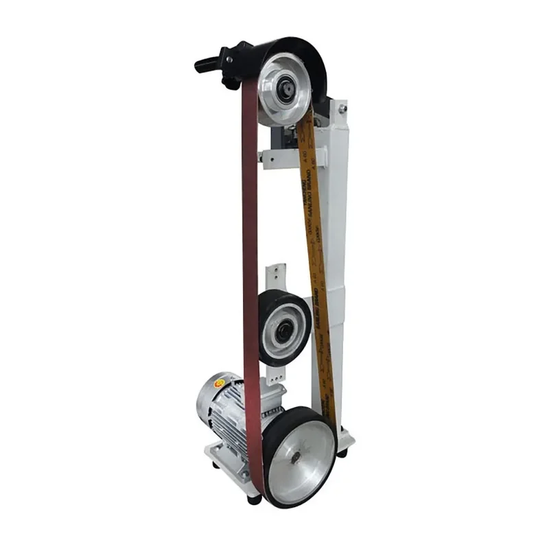 Longer and larger belt abrasive machine 2100 vertical belt polishing machine rubber wheel grinding and polishing metal