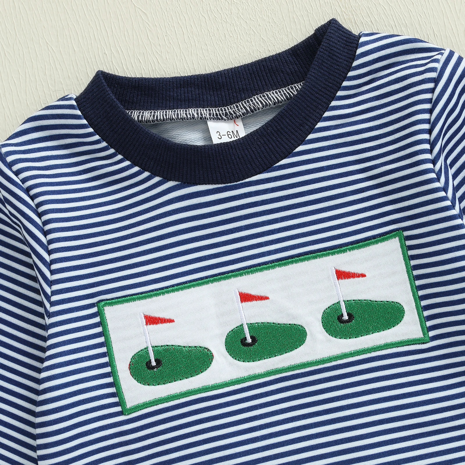 

Baby Boy Girl Fall Winter Clothes Newborn Golf Embroidery Romper Long Sleeve Jumpsuit Cute Infant 1-piece Outfits