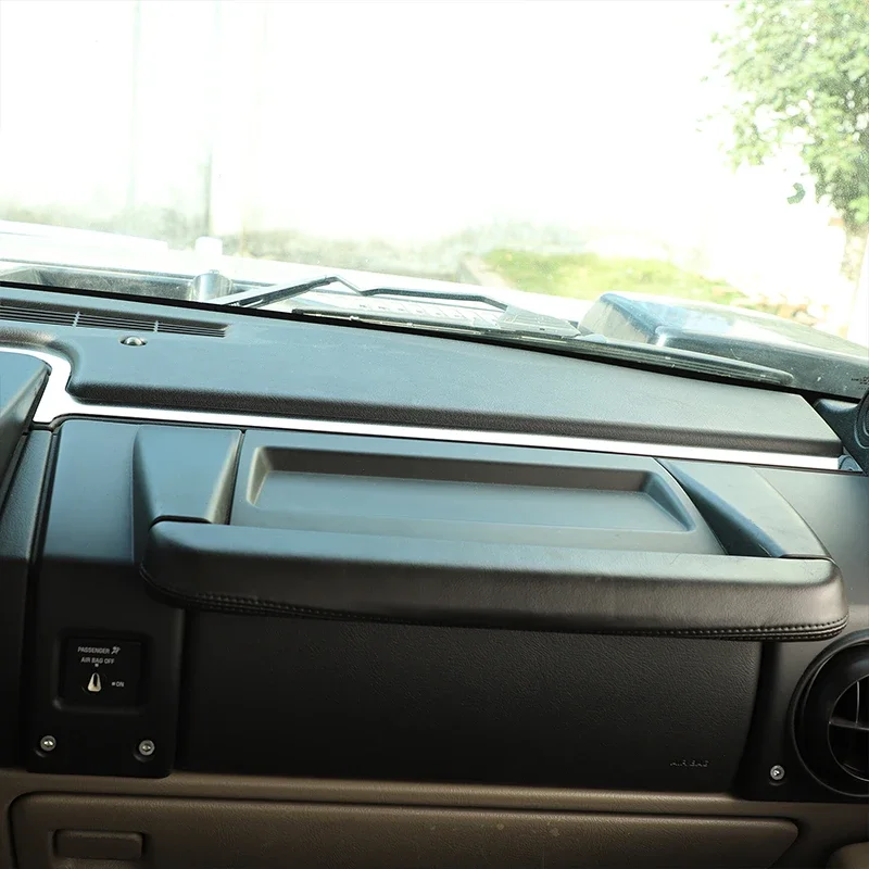 

For 2003-2007 Hummer H2 stainless steel silver car instrument panel groove decoration patch car interior protection accessories