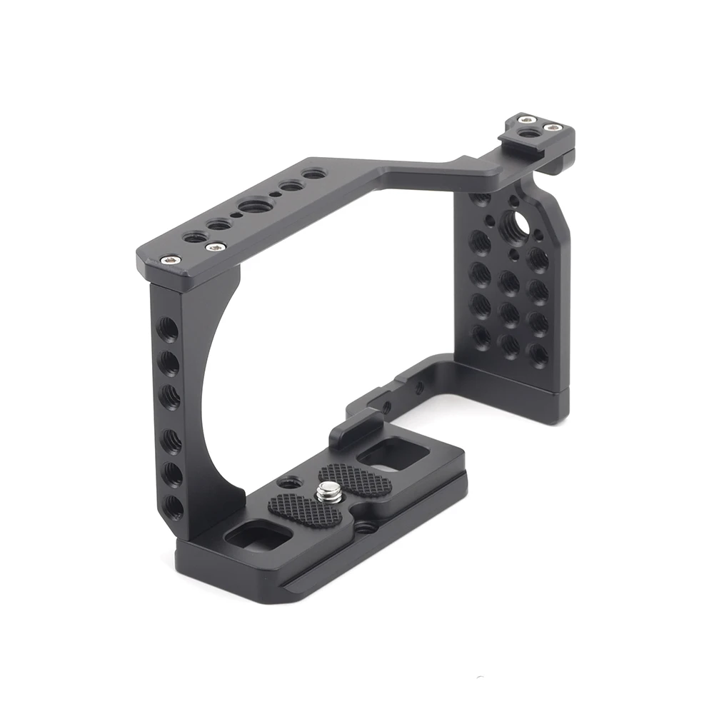 Fittest Full Cage For Sony ZV-E10 Camera Vlog Stabilizer 1/4'' Arca Base Plate Tripod Head Mount ARRI Aluminum Frame Case Rigs