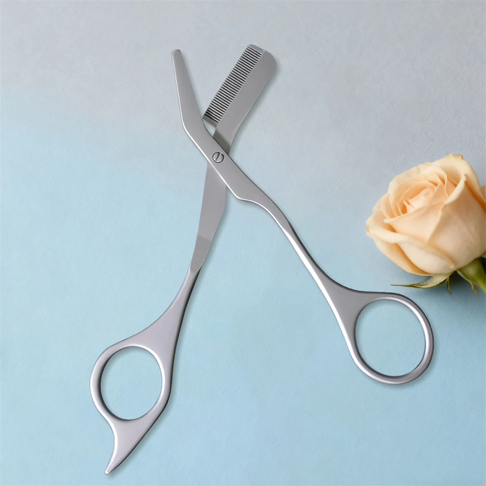Neue Augenbraue Trimmer Schere Augenbraue Schere mit Comportable Make-Up Schere Augenbraue Trimmen Messer Haarentferner Rasierer Werkzeug