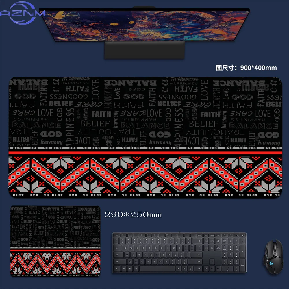 Black Persian Carpet Gaming Accessories Mouse Pad Computer Desk Xxl Mouse Mat Large Mousepad Mice Extra Large for Bears Pc