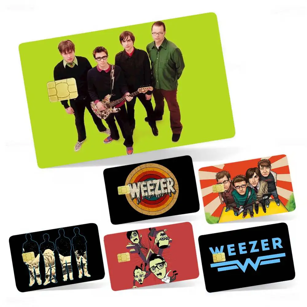 

Classic Rock Band W-Weezer Laser Holographic Sticker Skin Cover for Credit Bank Debit Card