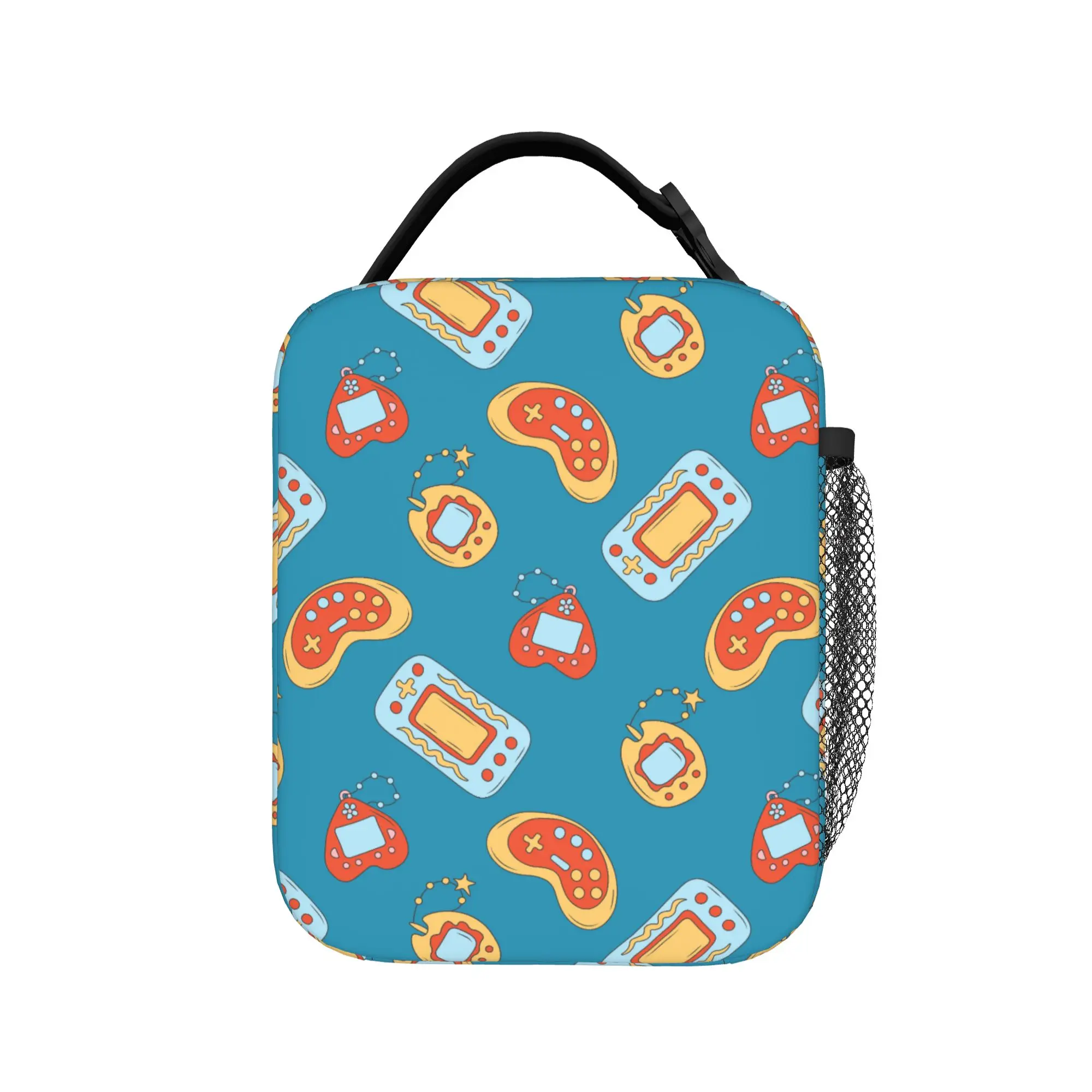Game Controller Pattern Thermal Insulated Lunch Bags for Picnic  Portable Food Container Bags Thermal Cooler Lunch Boxes