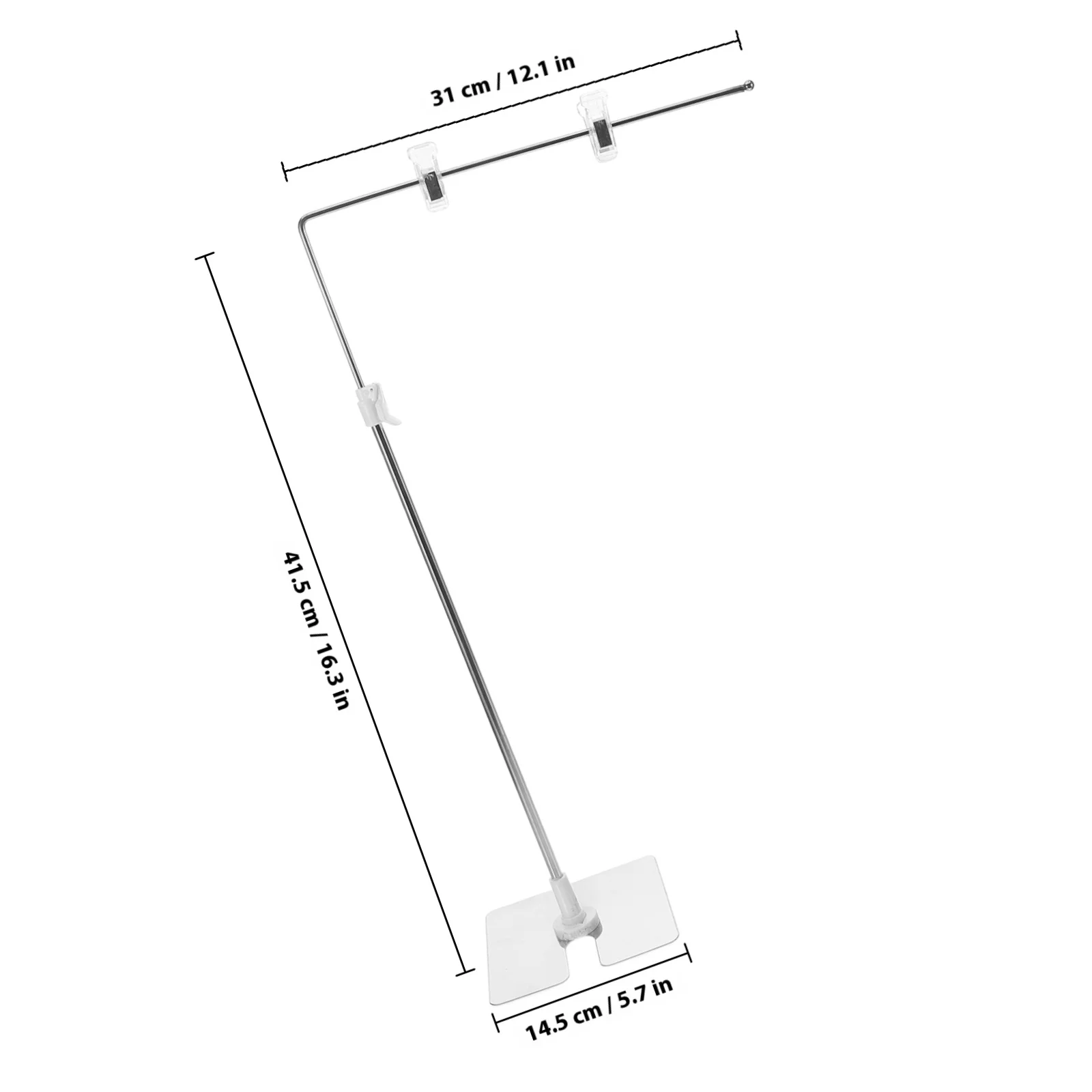 포스터 스탠드 조절 가능한 금속 배너 홀더 데스크탑 디스플레이 랙 슈퍼마켓 커피숍 포스터 디스플레이 스탠드 유리 글로브