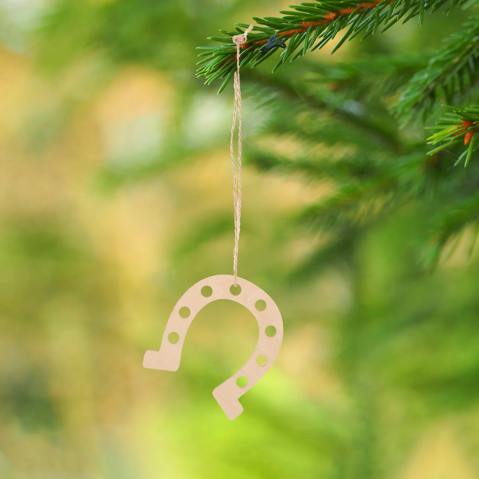 

10Pcs Unfinished Horseshoe Wood Slices DIY Craft Wooden Chips for Home Decors DIY Horseshoe Cutouts Graffiti Wood Piece