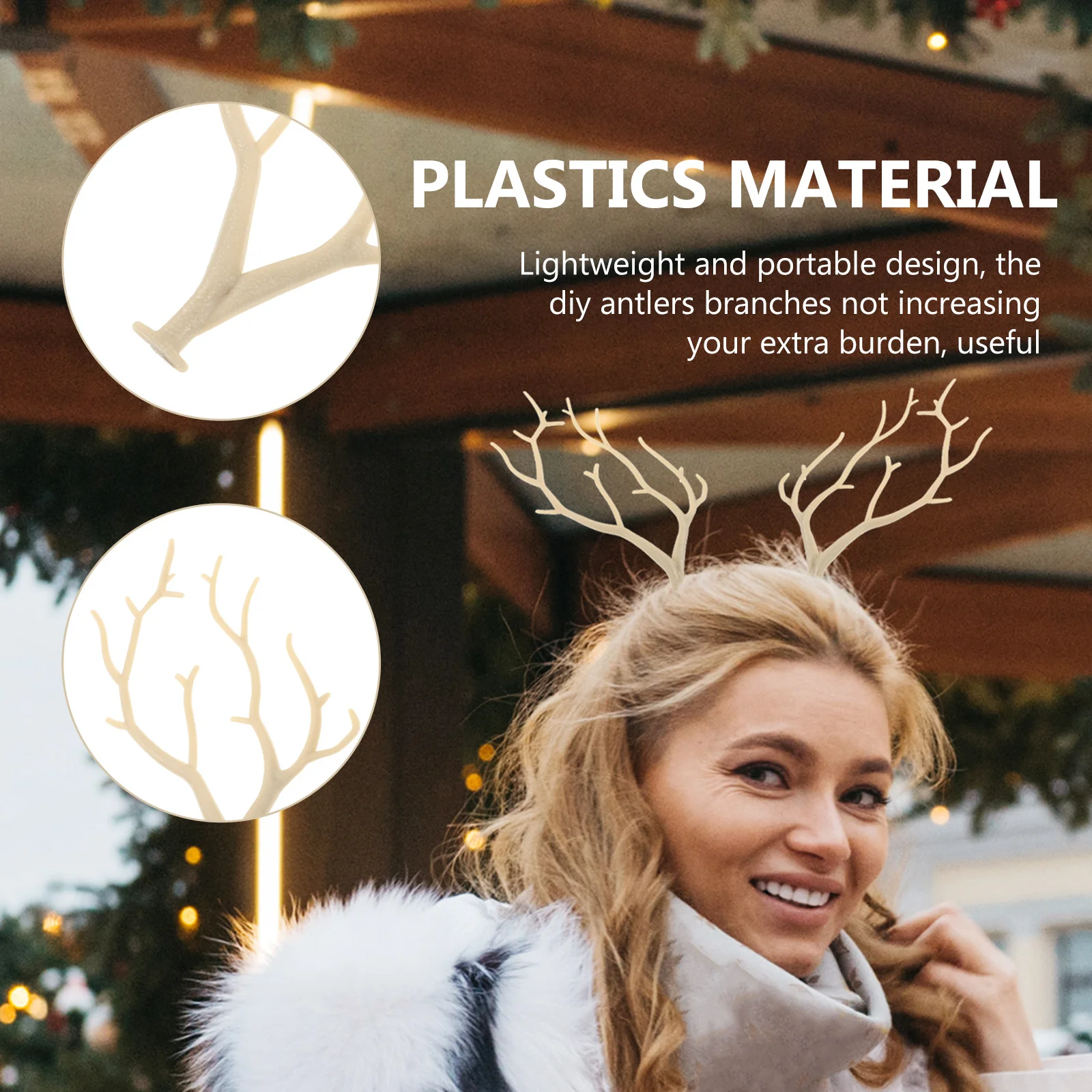 

10Pcs DIY Antler Branches Decorative Artificial Dried Tree Stems for Vase Filling Flower Arrangement Christmas Crafts Snowman