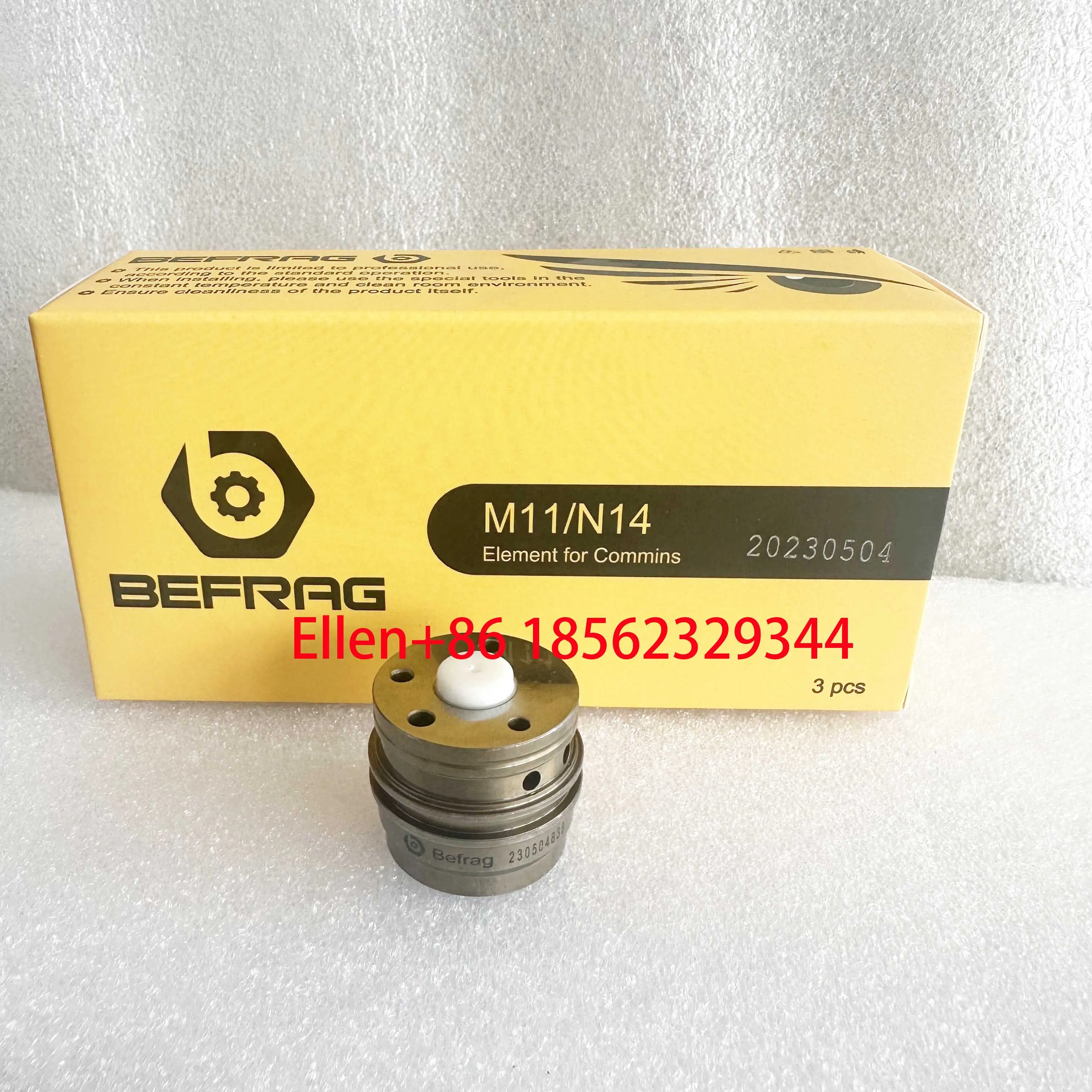 3pcs/box befrag značka ovládání klapka metering plunger časovací plunger komplet 3411711 pro M11 N14 L10 motor částí