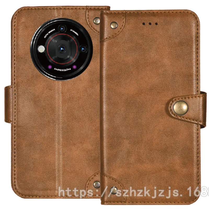 For Doogee V30 Pro Case PU Leather Retro Metal Buckle Case Cover Conque Phone Accessories For Doogee V30 Pro Fundas
