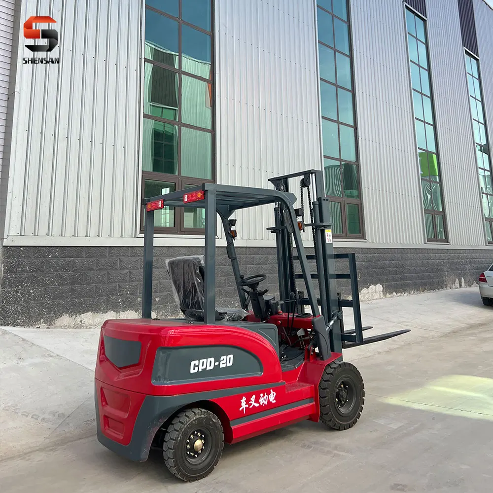 Warehouse use flexible and convenient multi-functional new energy electric forklift to facilitate warehouse cargo turnover forkl