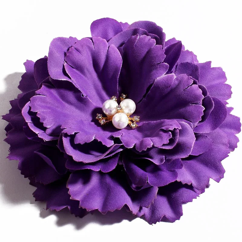 4pcs/lot 11CM 20 Colors Newborn DIY Fashion Artificial Shaped Fabric Flowers Bouquet For Wedding Bride Garland Home