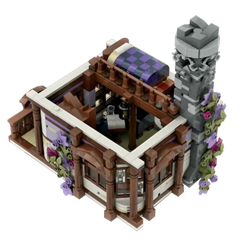 Juego Street View modelo Moc ladrillos de construcción poción mágica casa tecnología bloques modulares regalos juguetes de Navidad juegos DIY montaje