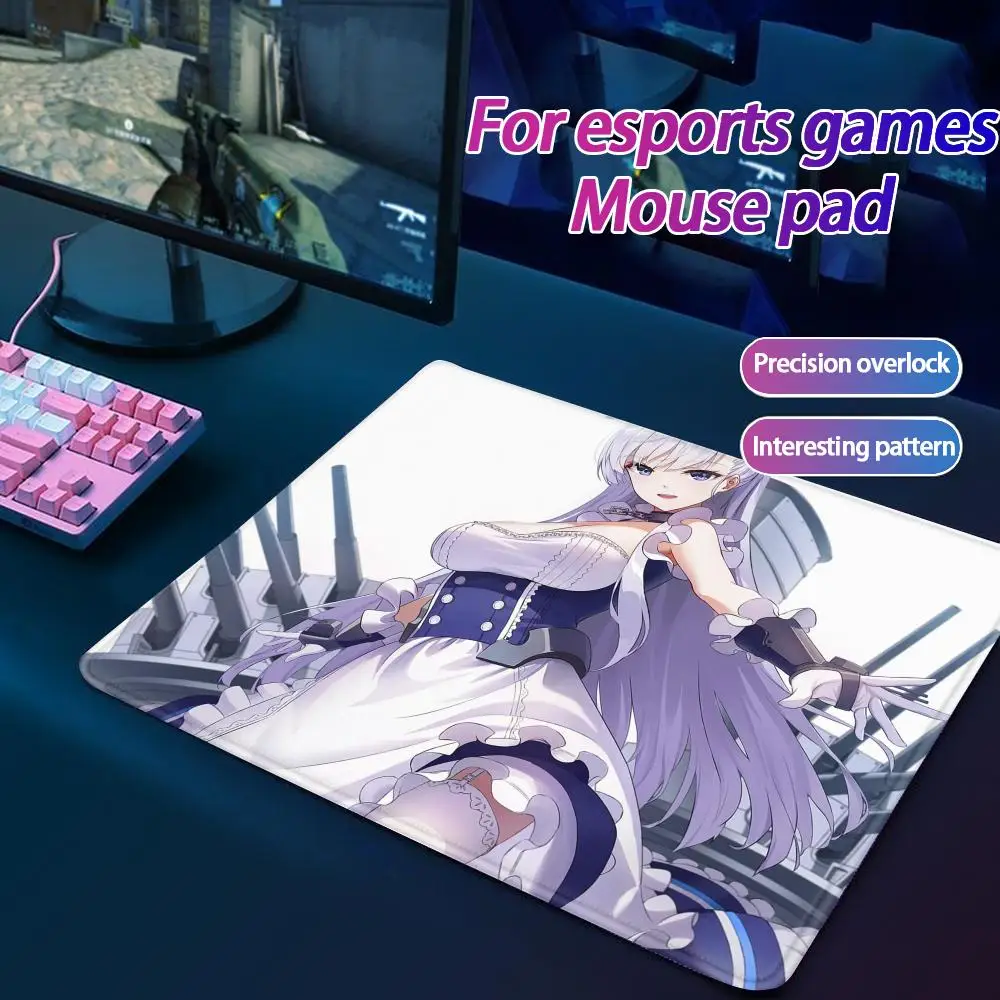 

azur lane Mouse Pad Small Mouse Pad Desk Pad Desktop Computer Keyboard Wireless Mouse Boy Girl Gift for Play games Coasters