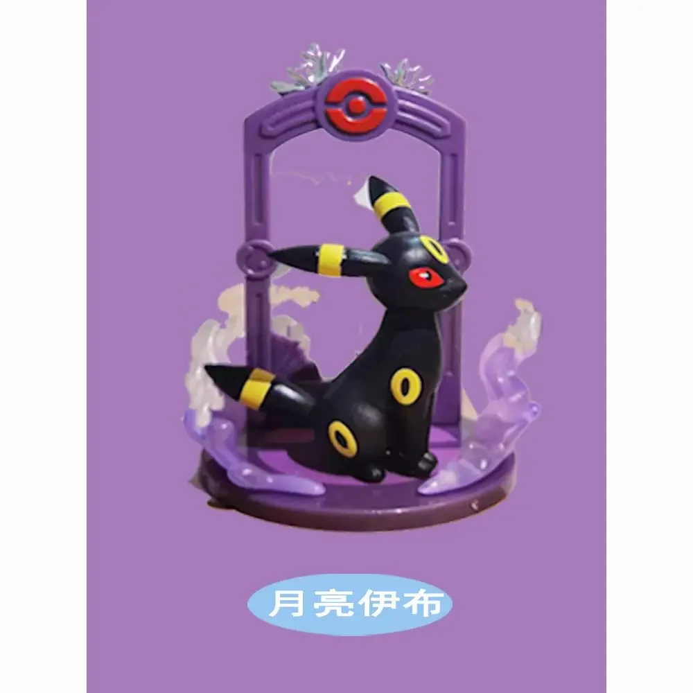 Pok è mon Eevee Acqua decorativa Eevee Fuoco Eevee Elfo Eevee Scuro Eevee Ghiaccio Eevee Meloid Fulmine Eevee Cieco Scatola Fatta a Mano