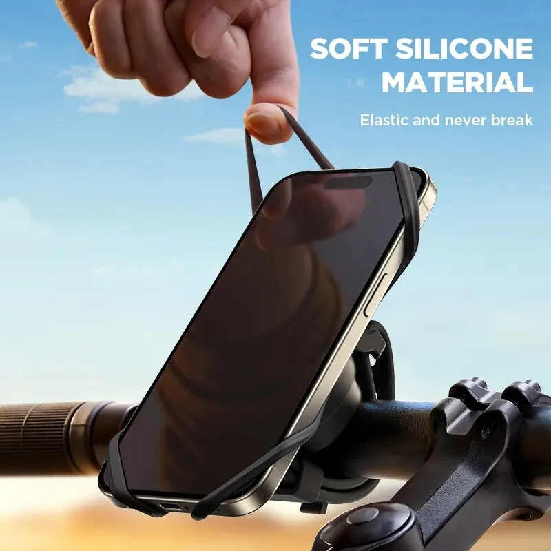 Joyroom 자전거 전화 홀더 자전거 오토바이 전화 마운트 홀더 7.2 ''큰 전화 친화적 인 매우 안정적인 전화 마운트 자전거