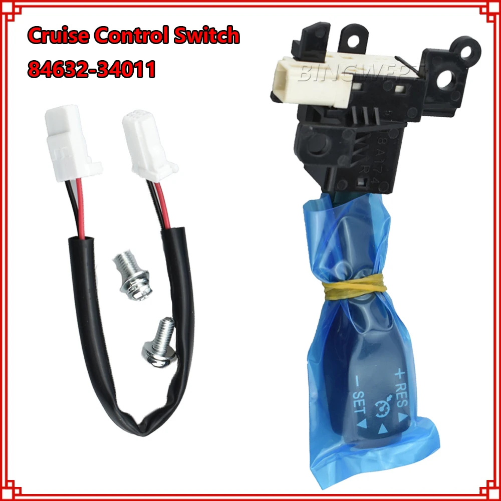 84632-34011 Cruise Control Switch Cruise Speed Mode 84632-34017 For Toyota Corolla Yaris Vios Wish Auris Prius Previa RAV4