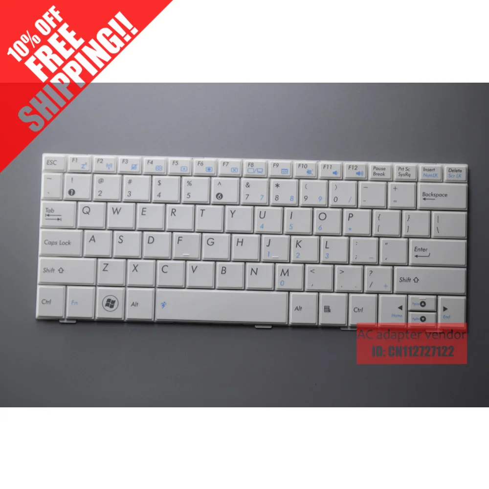 FOR Asus EPC 100PX 1001HA 1005PX 1005HA 1008HA white laptop keyboard