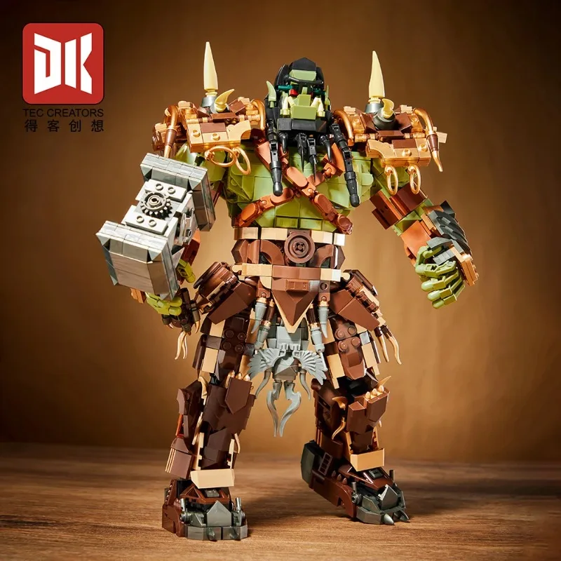 2021 Magic Orc Model 1766pcs Building Block Set Ancient Tribe Chief Small Particle Assembly Kit Component