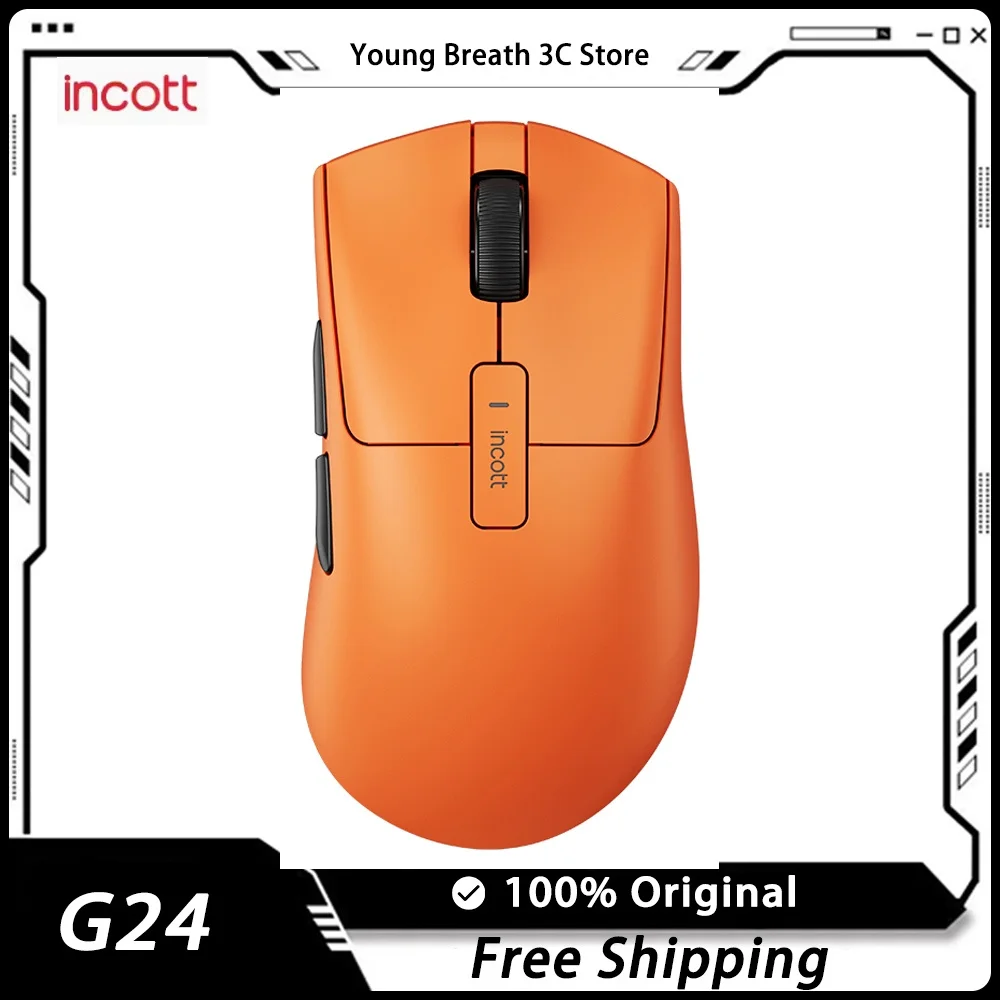 Ironcat G24 Gaming Mouse Hot Swap Lightweight Ergonomic Wireless Computer Accessories Gaming Office Mouse Customized Gifts