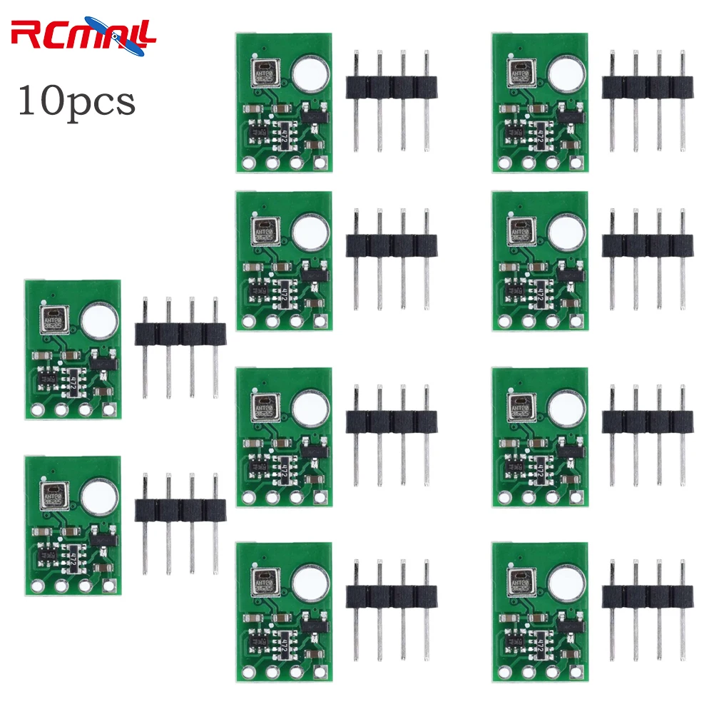 RCmall 10pcs AHT20 I2C Temperature and Humidity Sensor Module  High-precision DHT11 AHT10 Upgraded Version for Arduino