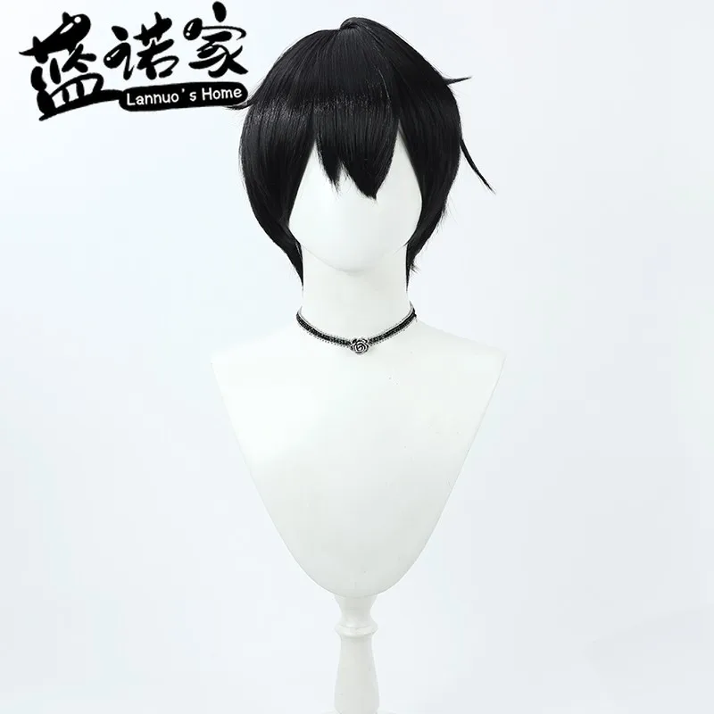 NIJISANJI Virtual YouTube kuzuha คอสเพลย์วิกผมปาร์ตี้ฮาโลวีนอุปกรณ์ประกอบฉากผมสังเคราะห์เส้นใยทนความร้อน + หมวกวิกผม