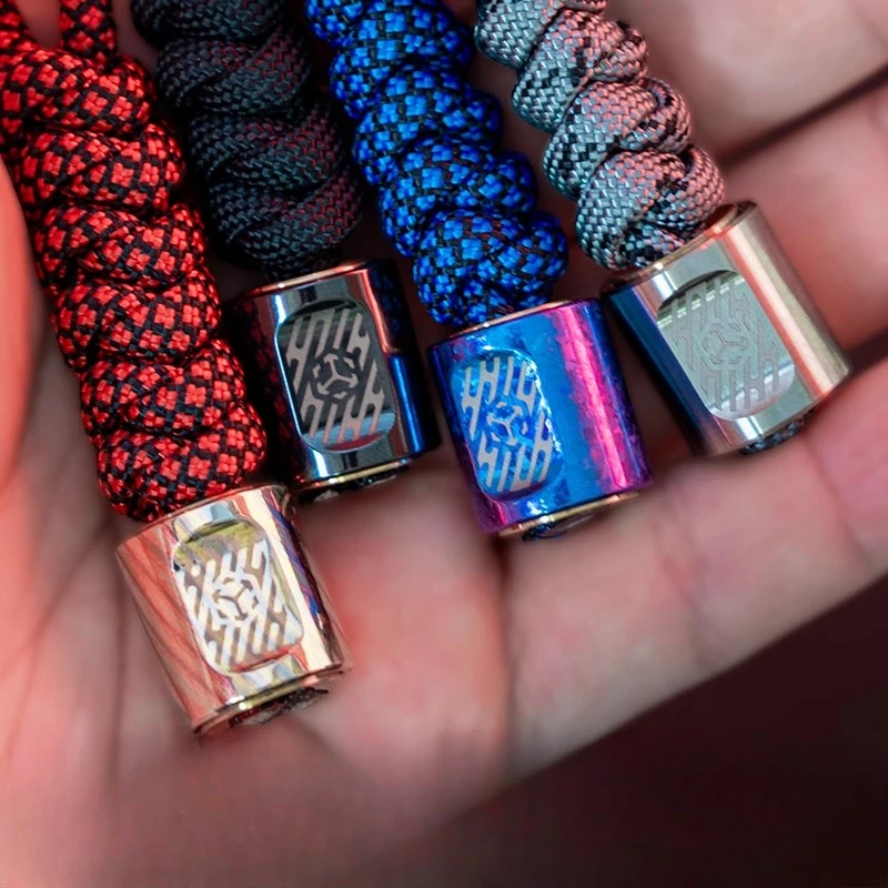 Matrix EDC Scroll Pendant Pendant Parachute DIY Rotating Knife Pendant Fingertip Gyro Decompression Toy