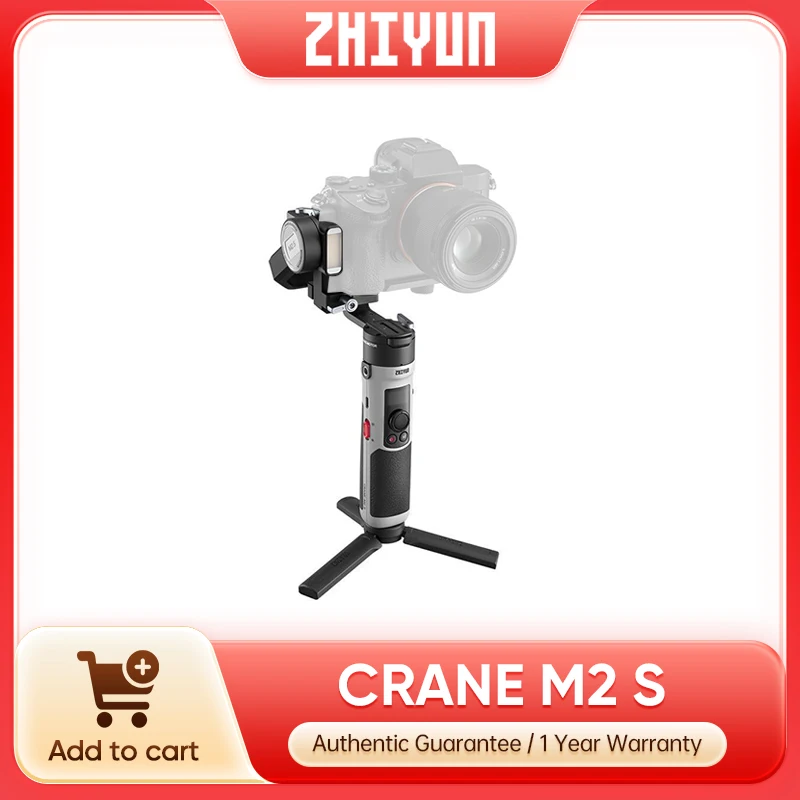 Zhiyun Crane M2S 3-Axis Anti-Shake Handheld Gimbal Stabilizer for Mirrorless Camera Actioncams Smartphone iPhone 13 Gopro