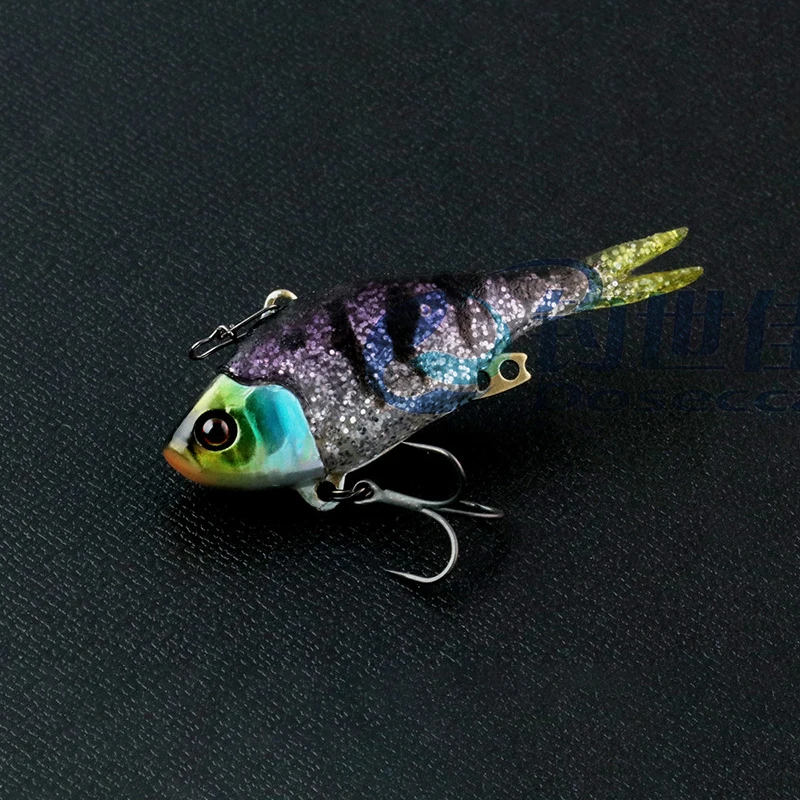 Japan Jackall Jeublu Soft Tail VIB Submerged Road Subbait 52mm6.4g Long Throw Perch Siniperca Bait