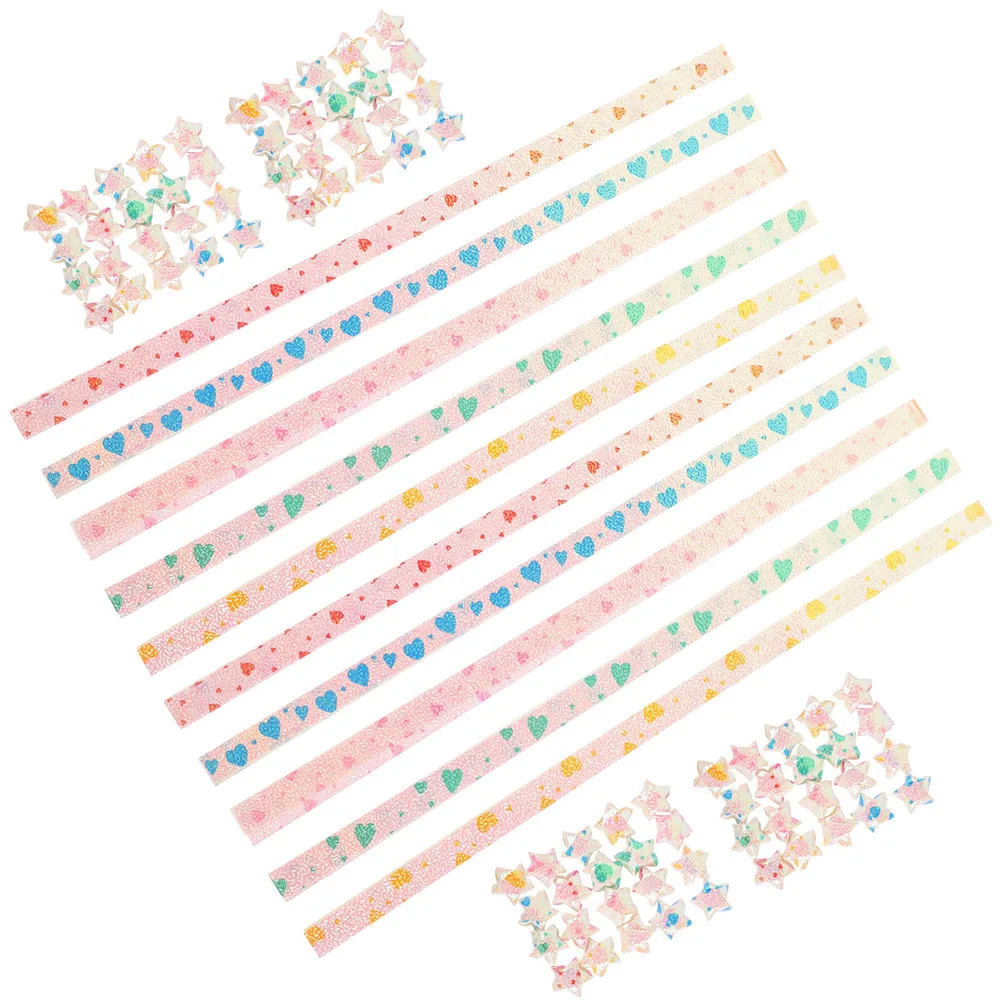 480 قطعة شرائط ورق على شكل نجمة أوريغامي سهلة الطي ديكور هدية صنع الكبار اليدوى ديكور منزلي للحفلات حلي متعددة الاستخدامات