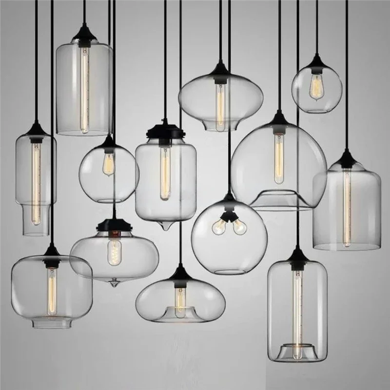 

Nordic LED Stained Glass Pendant Light Colorful Hanging Lamp E27 for Dining Living Room Kitchen Home Decor Lighting Fixtures