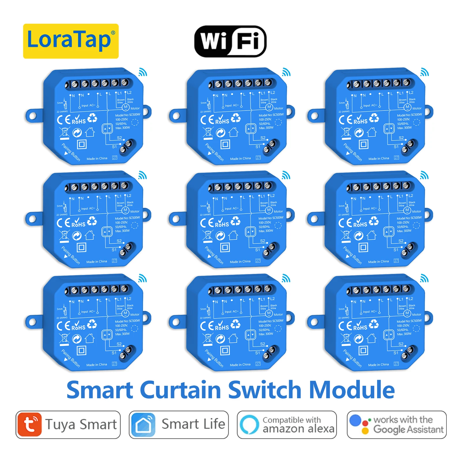 LoraTap Tuya persiana enrollable inteligente interruptor de persiana Motor Tubular porcentaje Control remoto por voz por Google Home Alexa