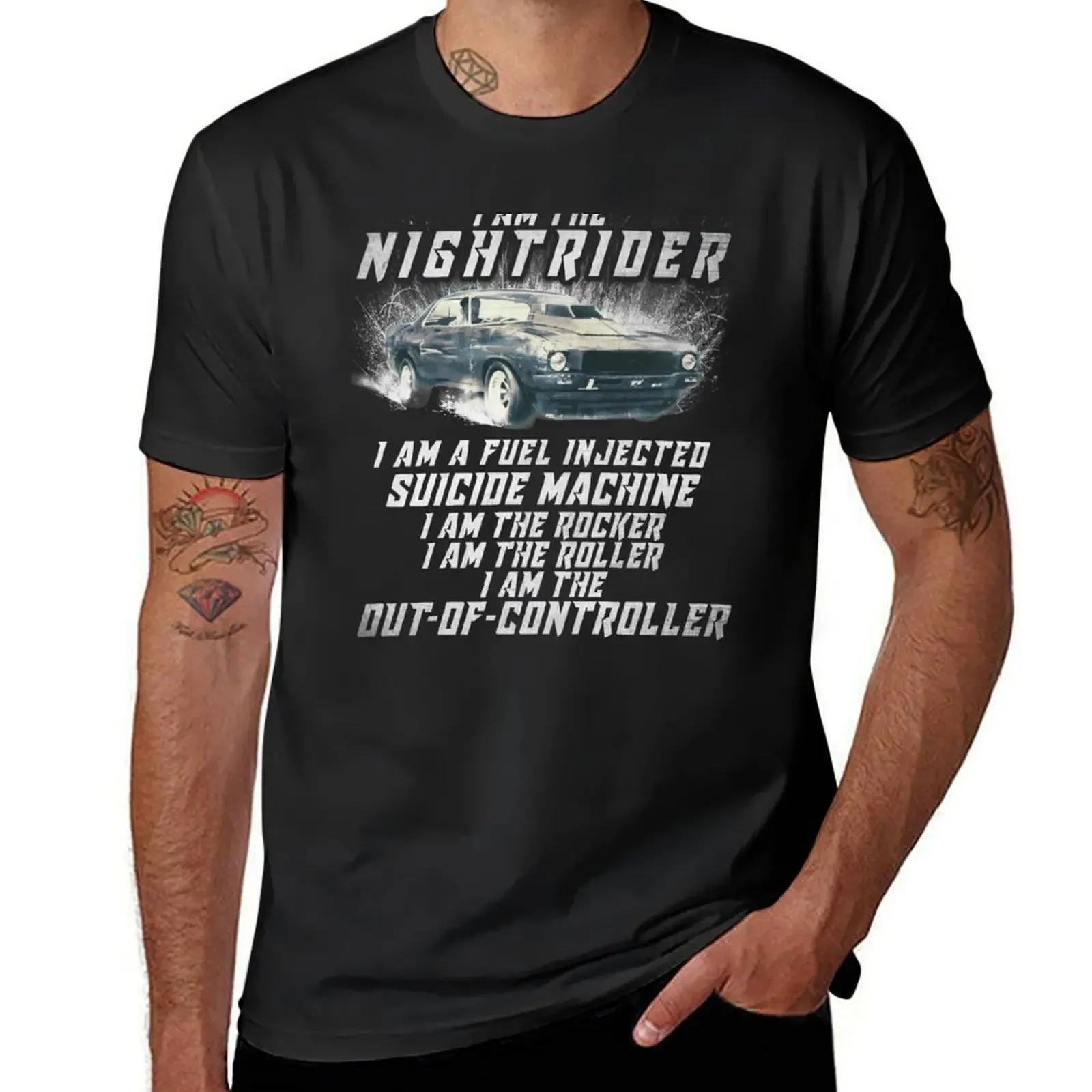 I Am The Nightrider I Am The Out of Controller Toecutter T-Shirt sports fans oversizeds quick drying fitted t shirts for men