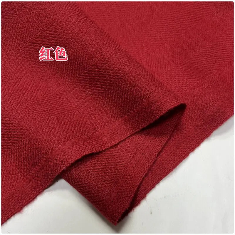 Spring Wool Herringbone Pattern Ultra-Thin Fabric Texture Soft and Comfortable Shirt Inner High-End Clothing Fabric