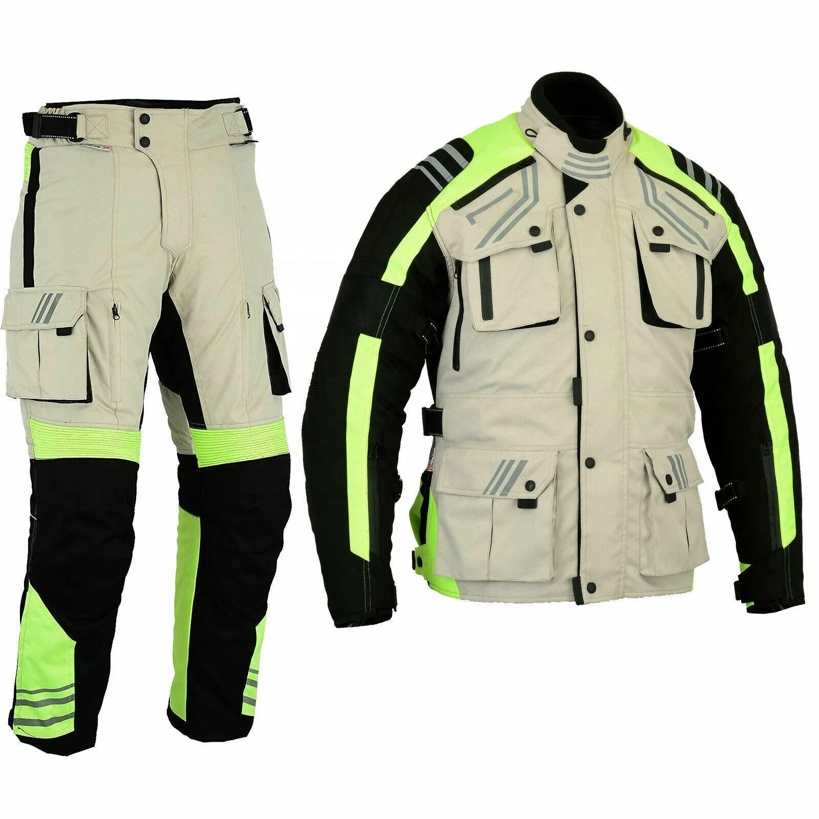 Wholesale New Design 2 Piece Motorcycle Textile Suit, Motorbike Cardura Jacket and Pant, Motorcycle Racing Suit