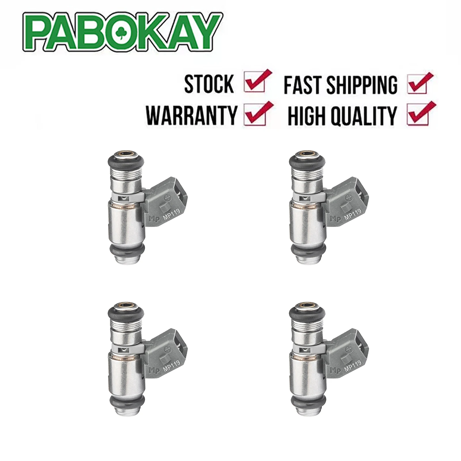 4 pieces x Fuel Injector IWP119 50102002 2N1U9F593KA 75112119 50103202 2N1U-9F593-KA FI1035 1149646 For FORD Fiesta Ka 1.3 1.3i