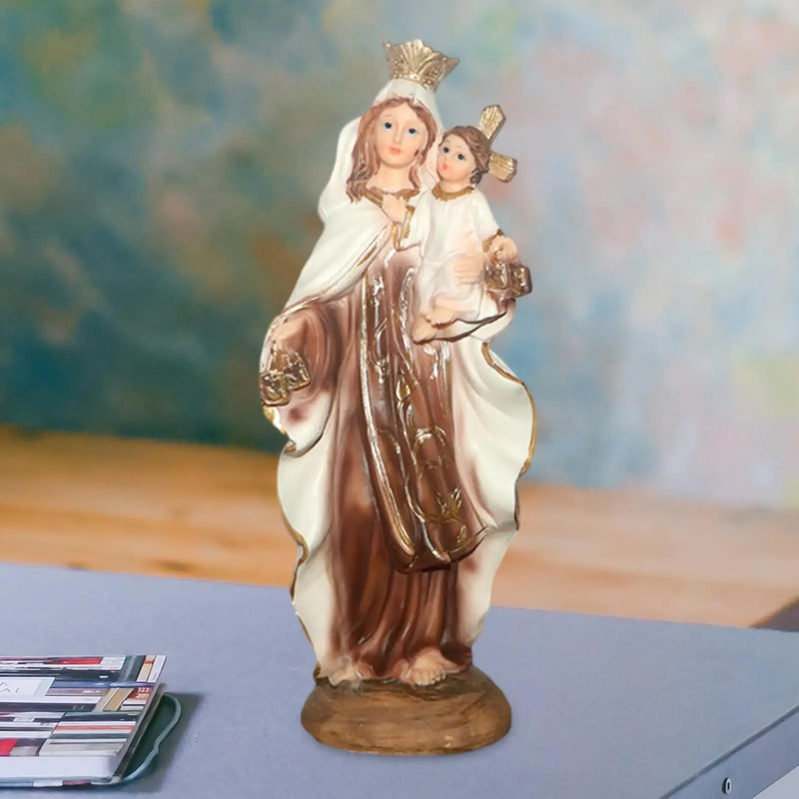 Character Sculptures Religious Figure Standing Statue Ornament Resin Collectible Figurine for Bar Yard Bedroom Garden Cabinet