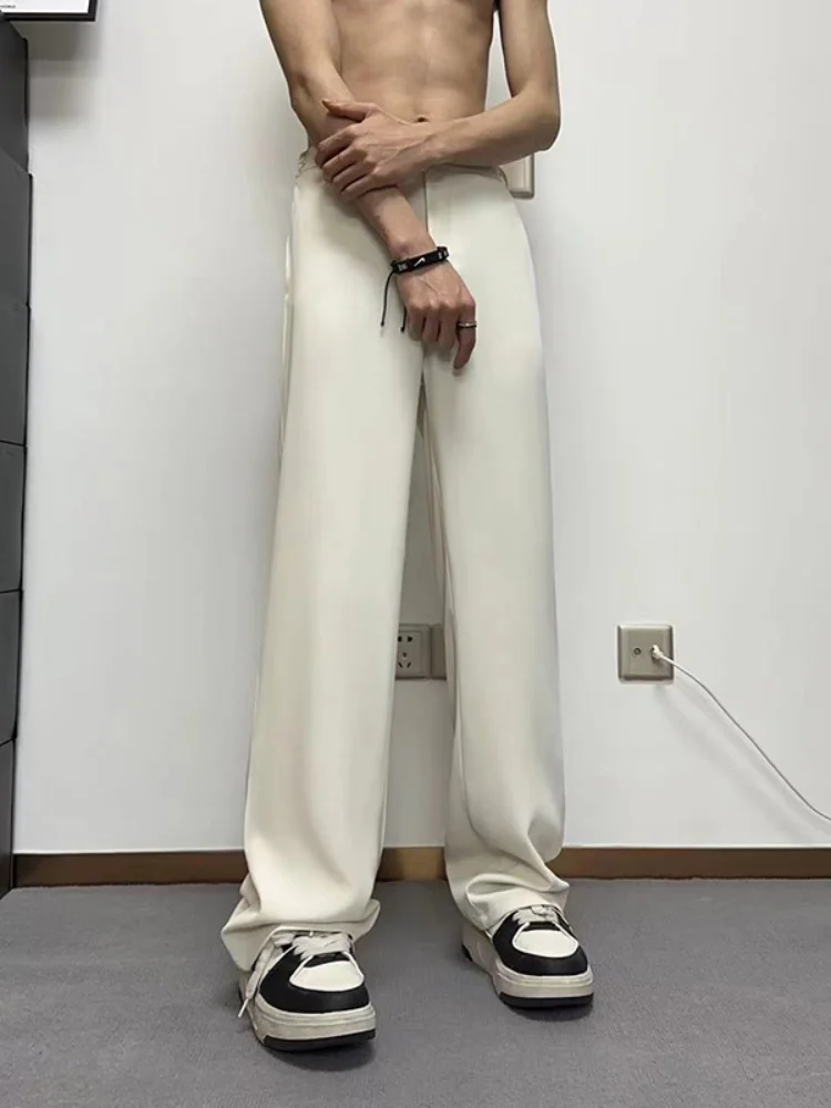 

Loose Straight Leg Men's Pants Autumn Thin New Style Casual High Street Wide Leg Long Trousers American Style Youth Fashion