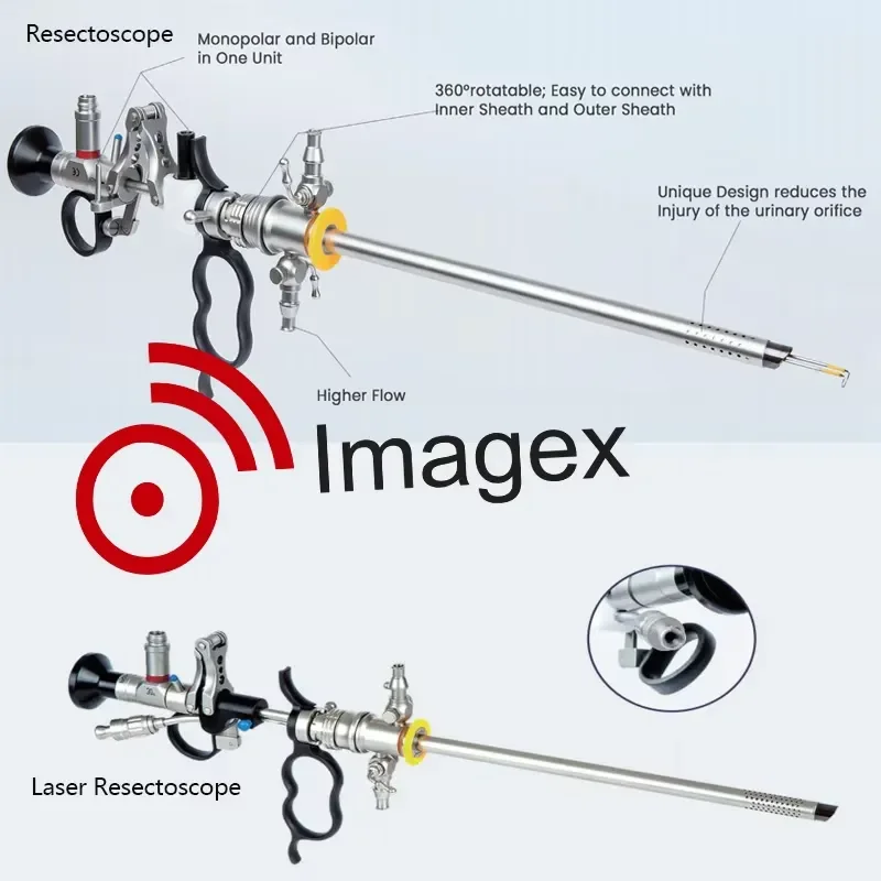 Veterinary Resectoscope Set for Prostate Surgery Compatible with KUNTZ Resectoscope Set