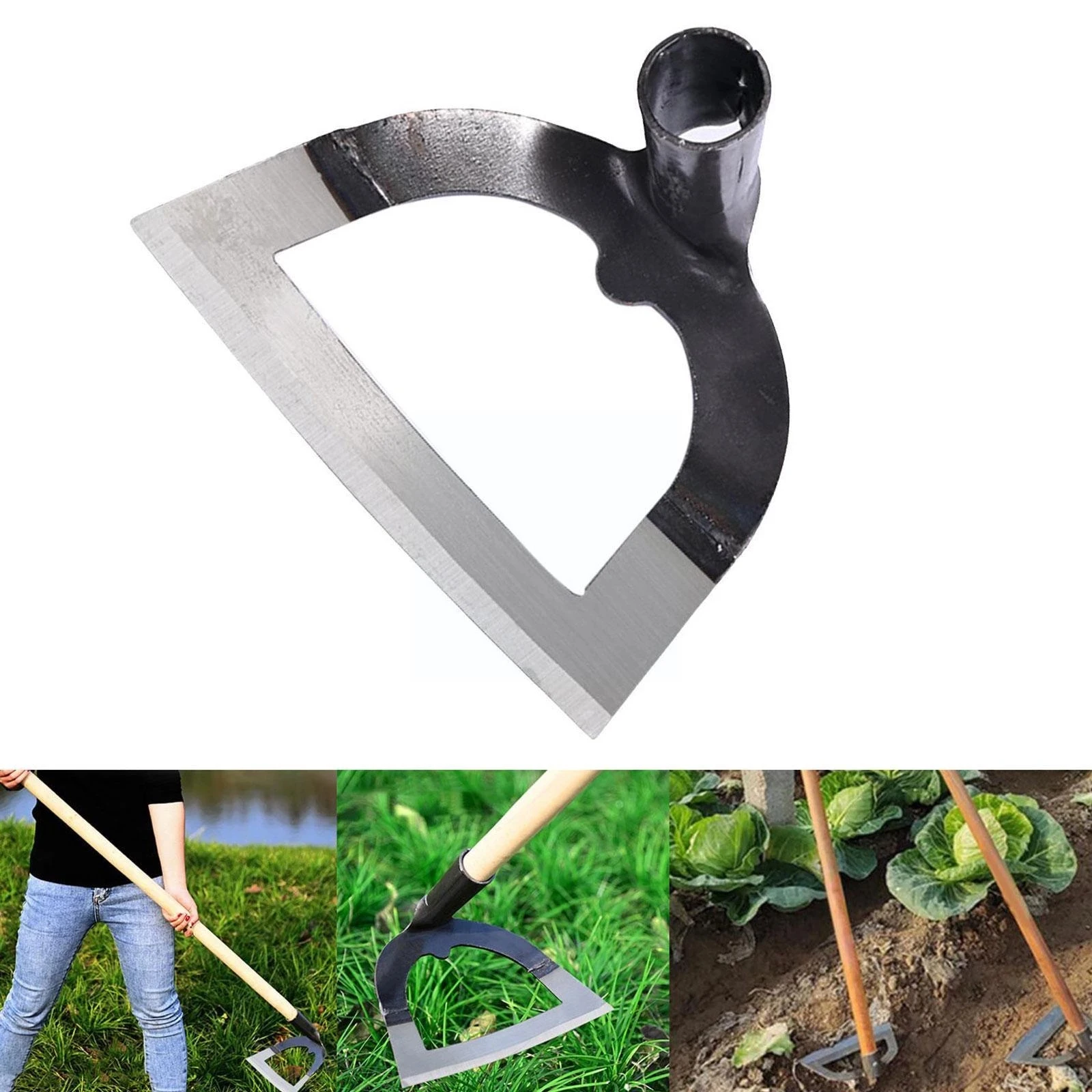 

Agricultural Hoes Weeding Rake Handheld Steel Hollow Hoe Planting Vegetable Gardening Loosening Soil Weeding Tools Dropshipping