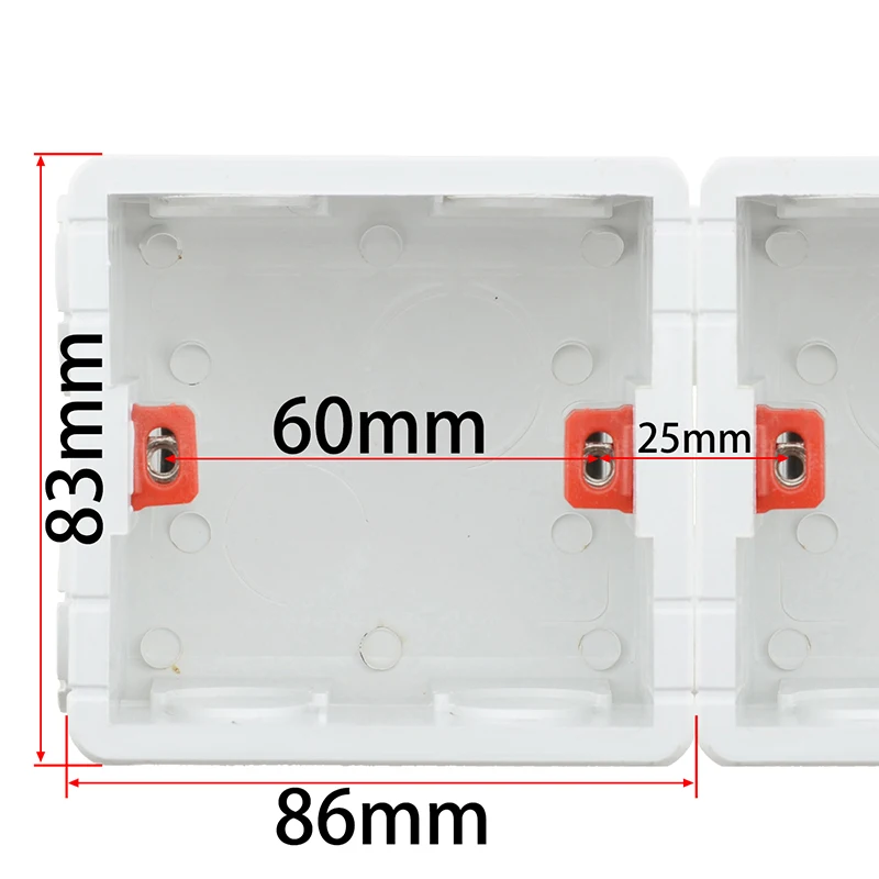 Avoir ประเภท86ตัดเปิด Cassette ไฟฟ้า Secret Stash Secret กล่อง Junction Box Cassette Hidden Stash กล่องติดตั้งสวิตช์ซ็อกเก็ต