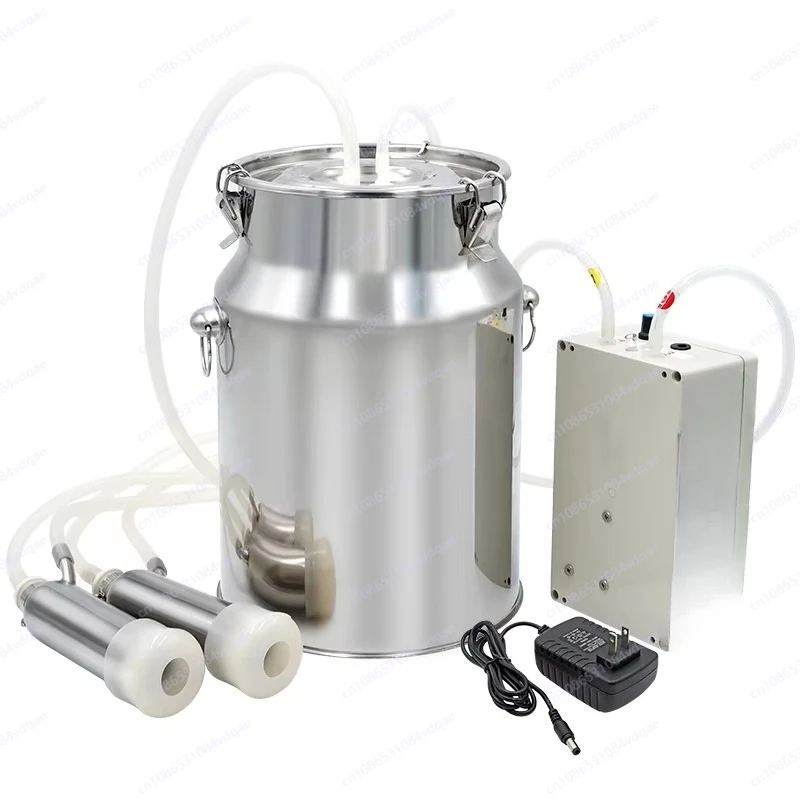 Portable battery milking machine 10L large capacity rechargeable, adjustable pulsation speed