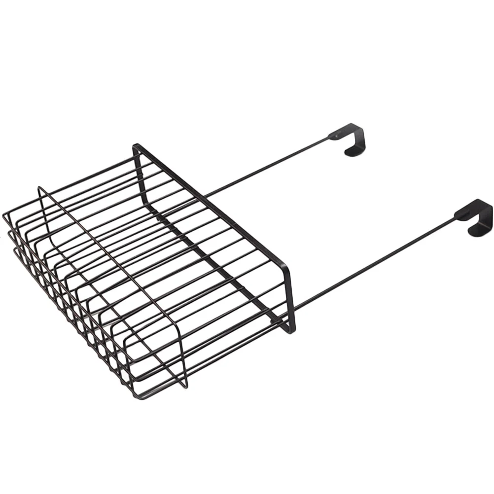 

Door Hanging Basket Iron Wire Rustproof Over The Cabinet Door Organizer Kitchen Bathroom Storage Rack Shower Shelf
