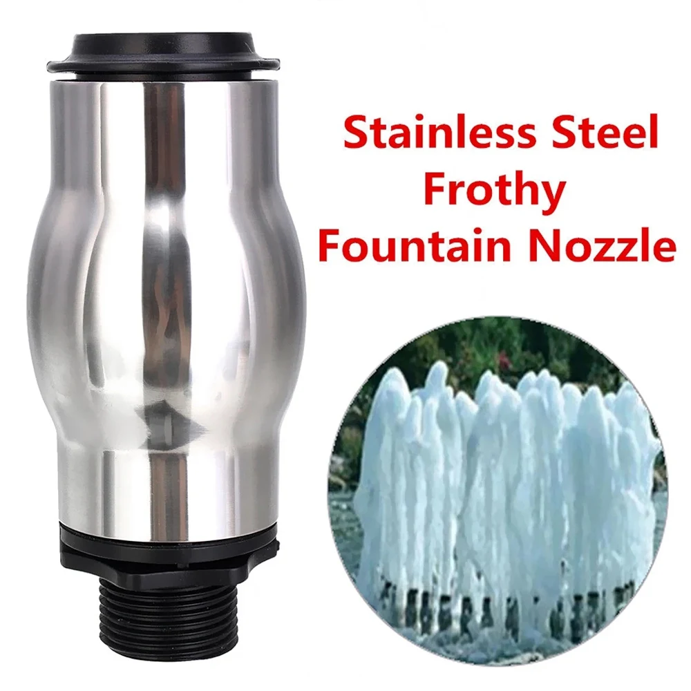 Stainless Steel Foamy Fountain Nozzle Water Sport Pond Head Sprinkler DN25