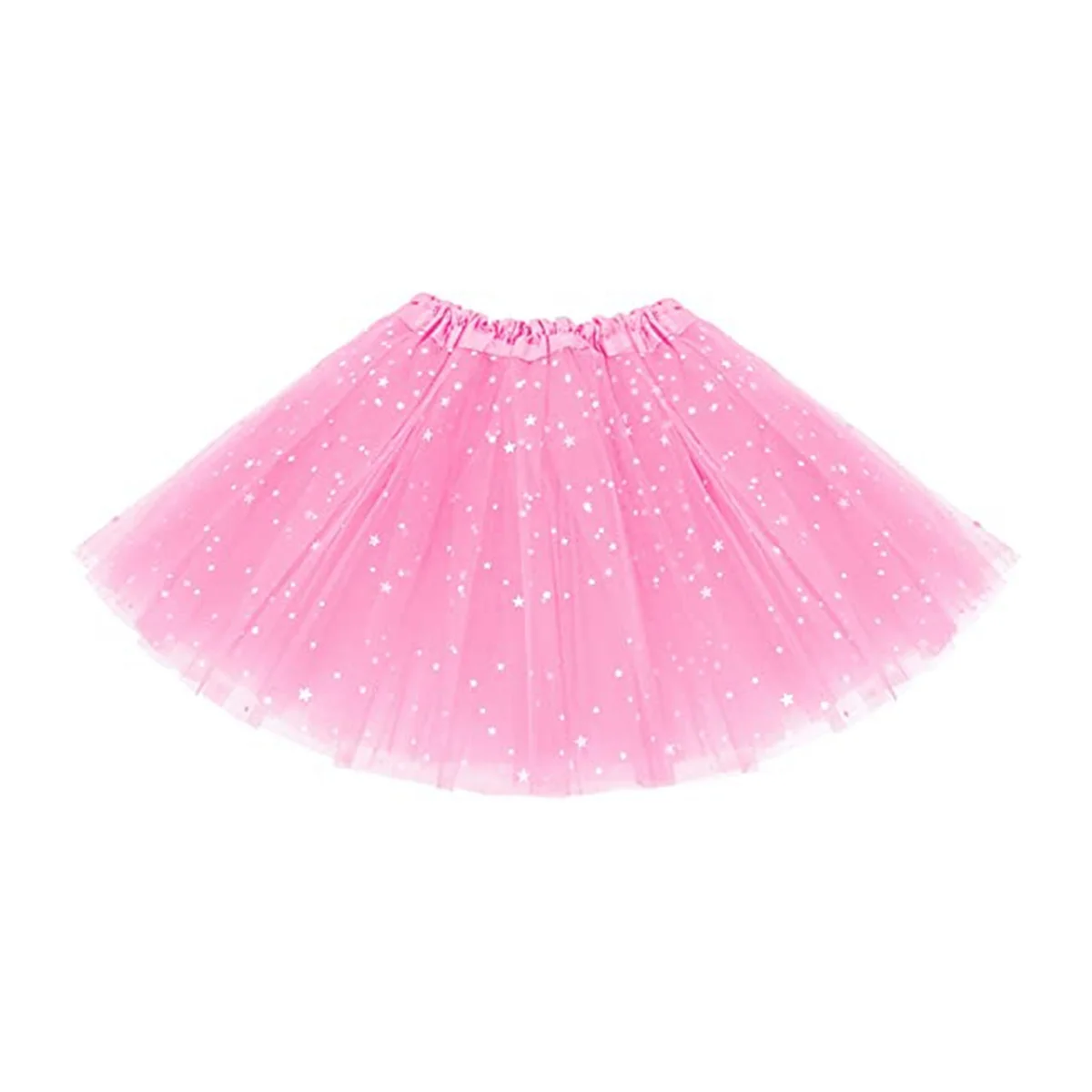 Jupes tutu à paillettes pour filles, robes de princesse pour tout-petits, tutu en tulle rose, étoile Rotterdam Kle, danse à 3 couches