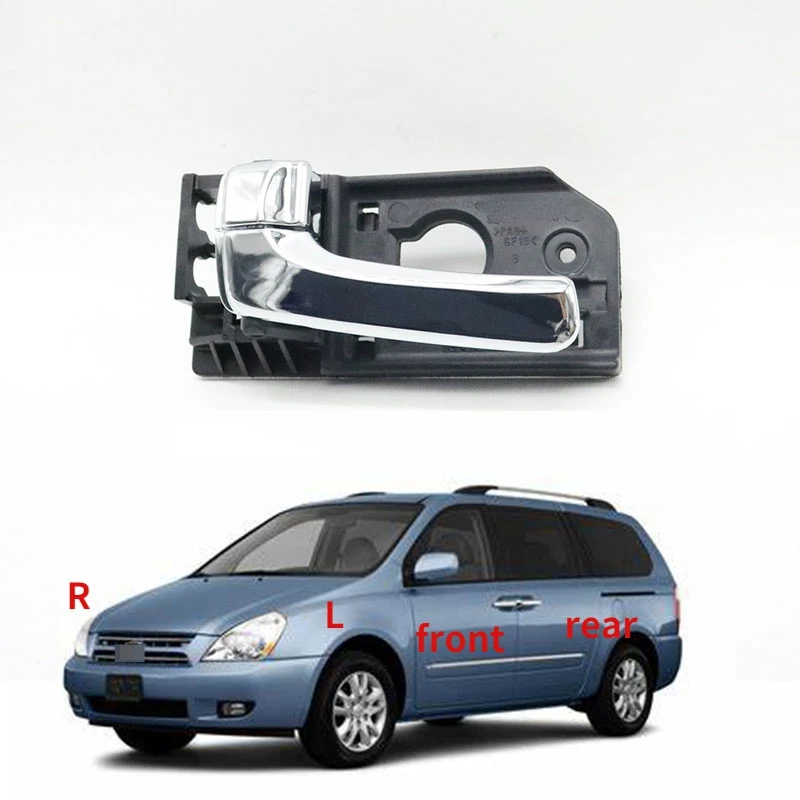 

Car Front Left / Right Chrome Interior Door Handles For Kia Sedona Carnival 2006-2012 For Hyundai Entourage 2007 2008