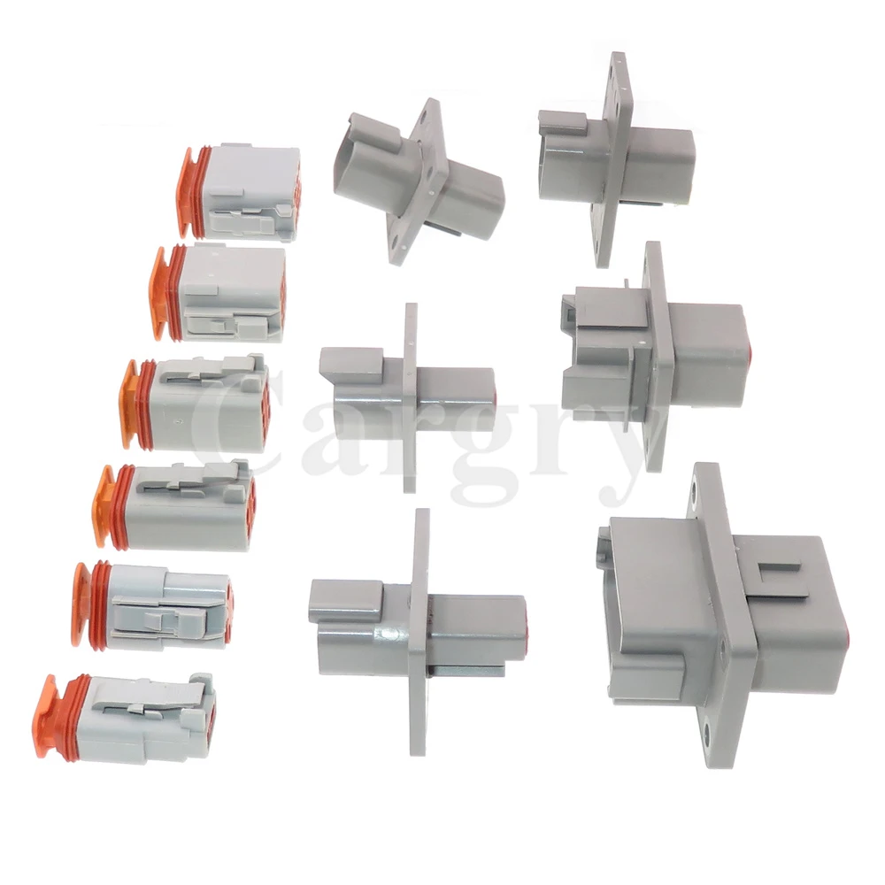 1 Set 2/3/4/6/8/12P DT06-2S DT04-2/3/4/6/8/12P-L012 AC Assembly Car Electrical Connector with Board Socket Waterproof Plug - Image 2