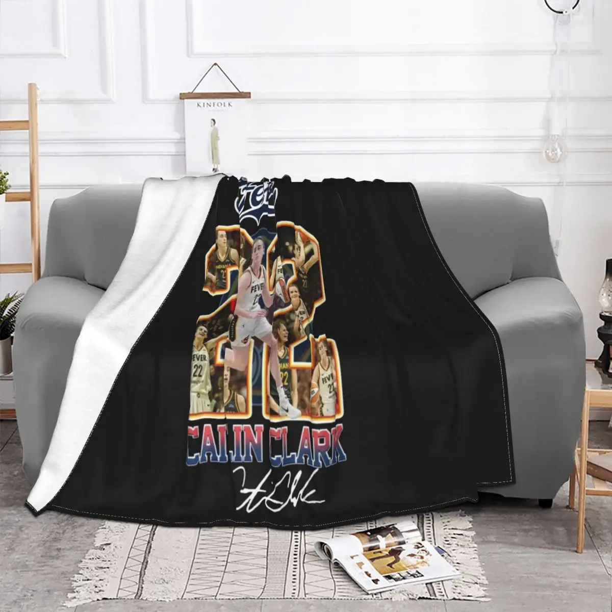 Hot Item - Indiana Fever Caitlin Clark 22 Home Knee Blanket Winter Blankets Blankets And Blankets Throw Blanket